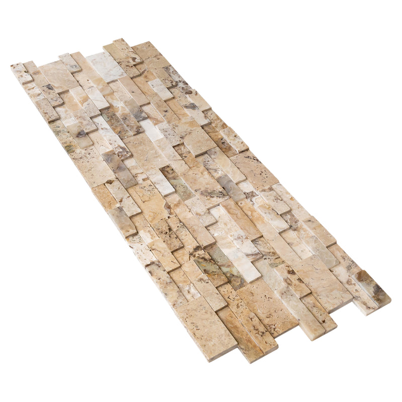 Philadelphia Honed Travertine 3D Ledger Panel 6"x24" – Full Truckload