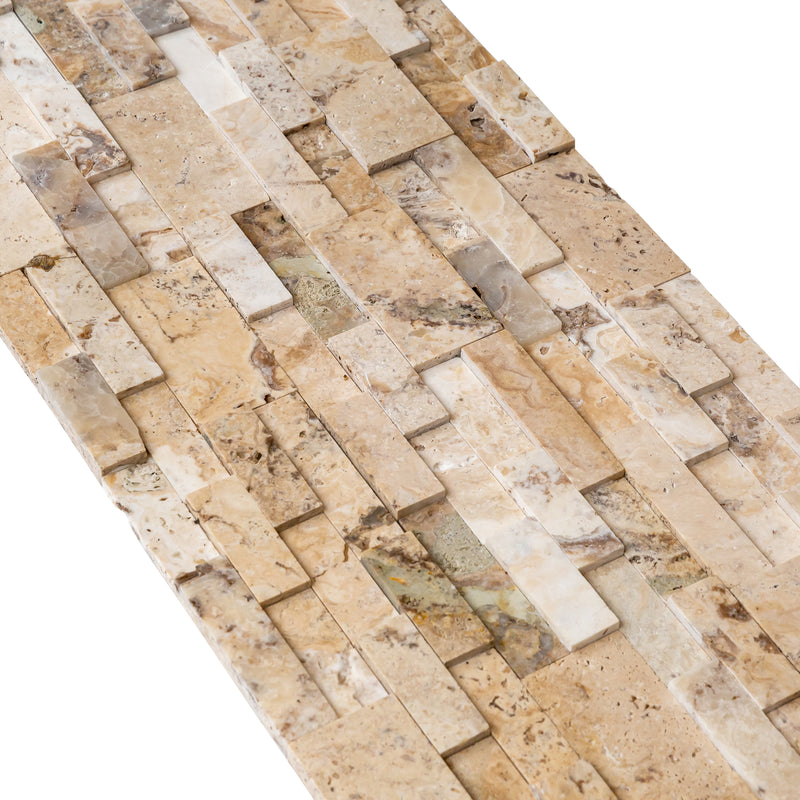 Philadelphia Honed Travertine 3D Ledger Panel 6"x24" – Full Truckload