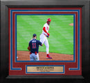 Bryce Harper Stares Down Arcia 2023 NLDS Philadelphia Phillies 8" x 10" Framed Photo by Dynasty Sports & Framing