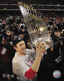 Chase Utley World Series Trophy Philadelphia Phillies 8" x 10" Baseball Photo