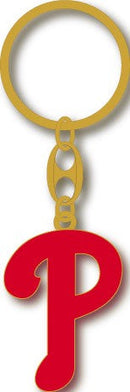 Philadelphia Phillies Gold Logo Keychain by Dynasty Sports & Framing