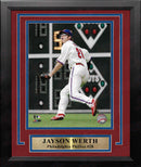 Jayson Werth in Action Philadelphia Phillies 8" x 10" Framed Baseball Photo by Dynasty Sports & Framing
