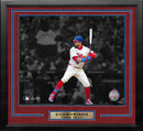 Kyle Schwarber Blackout Swing Philadelphia Phillies 16" x 20" Framed Baseball Photo by Dynasty Sports & Framing