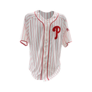 Philadelphia Phillies Pinstripe Logo Baseball Jersey by Dynasty Sports & Framing