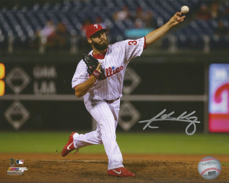 Adam Morgan Philadelphia Phillies Autographed MLB Baseball 8" x 10" Photo