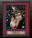 Chase Utley Philadelphia Phillies 2008 World Series Trophy 11" x 14" Framed Baseball Photo by Dynasty Sports & Framing
