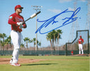 Jorge Alfaro On Field Autographed Philadelphia Phillies 11" x 14" Baseball Photo by Dynasty Sports & Framing