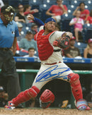 Jorge Alfaro Philadelphia Phillies Throw Autographed 16" x 20" Baseball Photo Inscribed 'Oso' by Dynasty Sports & Framing