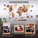 Bundle: Map, Photo Frames, Flags and Airplanes Pins