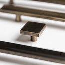 Rail, Antique Brass Cabinet Pulls