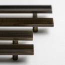 Rail, Antique Brass Appliance Pulls