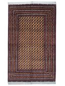 Hand-Knotted Afghani Mawri Wool Rug – 6’5″  x  9’4″