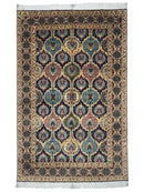 Hand-Knotted Afghani Heart Shape Wool Rug – 6’6″  x  9’2″