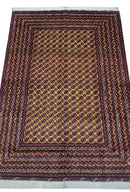 Hand-Knotted Afghani Mawri Wool Rug – 6’5″  x  9’4″