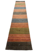 Hand-loomed Indo-Gabbeh Runner Rug 2’7” x 11’4”