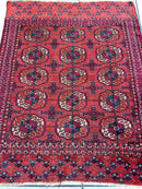 Antique 1920’s Tribal Turkoman Tekke Wedding Rug 3’4” x 4’1”