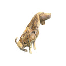 Hand-carved Teak Dog (Sitting)