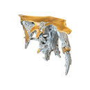 White Wash Teak Root Console