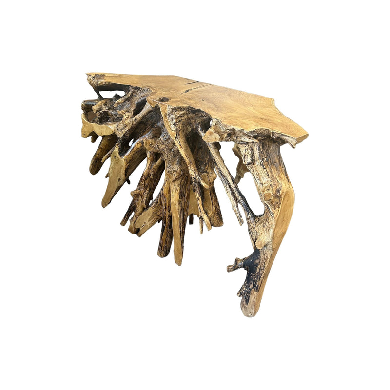 Teak Root Console (torched)