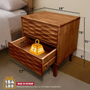 Elara Solid Wood Nightstand by Megsu