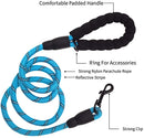 6 FT Dog Leash for Large and Medium Dogs-Blue set of 5