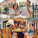 Tranquillo Solara Acacia Wood Outdoor Chairs Set of 2 with Cushions for Stylish Outdoor Seating