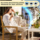 Tranquillo Solara Acacia Wood Outdoor Chairs Set of 2 with Cushions for Stylish Outdoor Seating