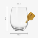 Pickleball Stemless Wine Glasses | Single (17.5 OZ)