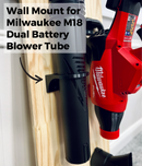 Wall Mount Kit for Milwaukee M18 FUEL Dual Battery Leaf Blower (2824-20)