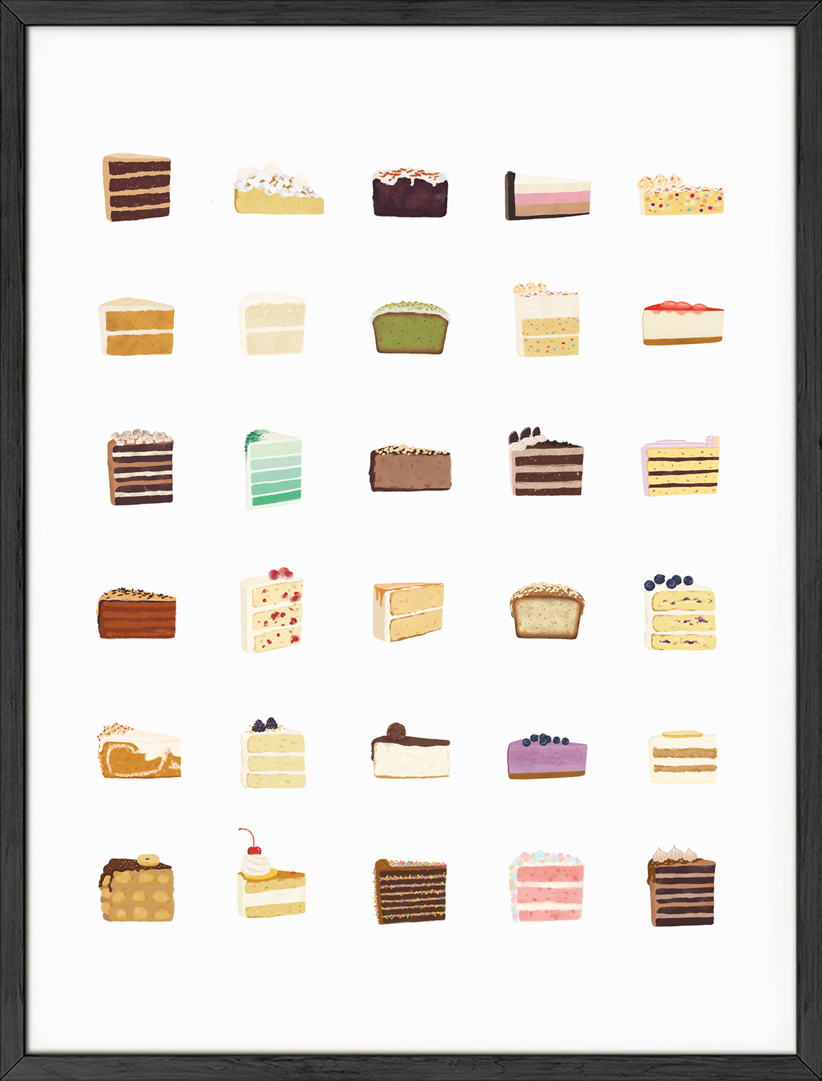 Cake slices