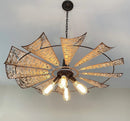 Windmill Chandelier Farmhouse STATIONARY Lighting Fixture