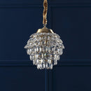 Pine Cone Crystal Pendant Light