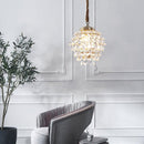 Pine Cone Crystal Pendant Light