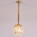 Pine Cone Crystal Pendant Light