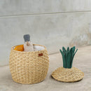 Pineapple Rattan Storage Basket Natural - Medium by MOMIJI US LLC