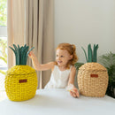 Pineapple Rattan Storage Basket Natural - Small by MOMIJI US LLC
