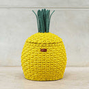Pineapple Rattan Storage Basket Yellow - Medium by MOMIJI US LLC