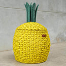 Pineapple Rattan Storage Basket Yellow - Medium by MOMIJI US LLC