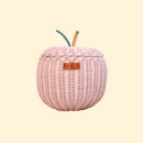 Apple Rattan Storage Basket Pink - Small by MOMIJI US LLC