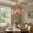 Pink Ares Murano Glass Chandelier