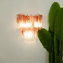 Star-Shaped Red Gradient Glass Wall Lamp