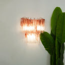 Star-Shaped Red Gradient Glass Wall Lamp