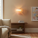 Star Shaped Murano Pink Glass Wall Lamp