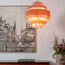 Pink Palermo Round Chandelier
