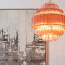 Pink Palermo Round Chandelier