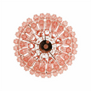 Pink Palermo Round Chandelier