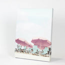 Pink Umbrella Wall Art Print. Summer Beach Theme by Wall Art Set