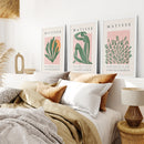 Pink Green Matisse Abstract Wall Prints Set by Wall Art Set