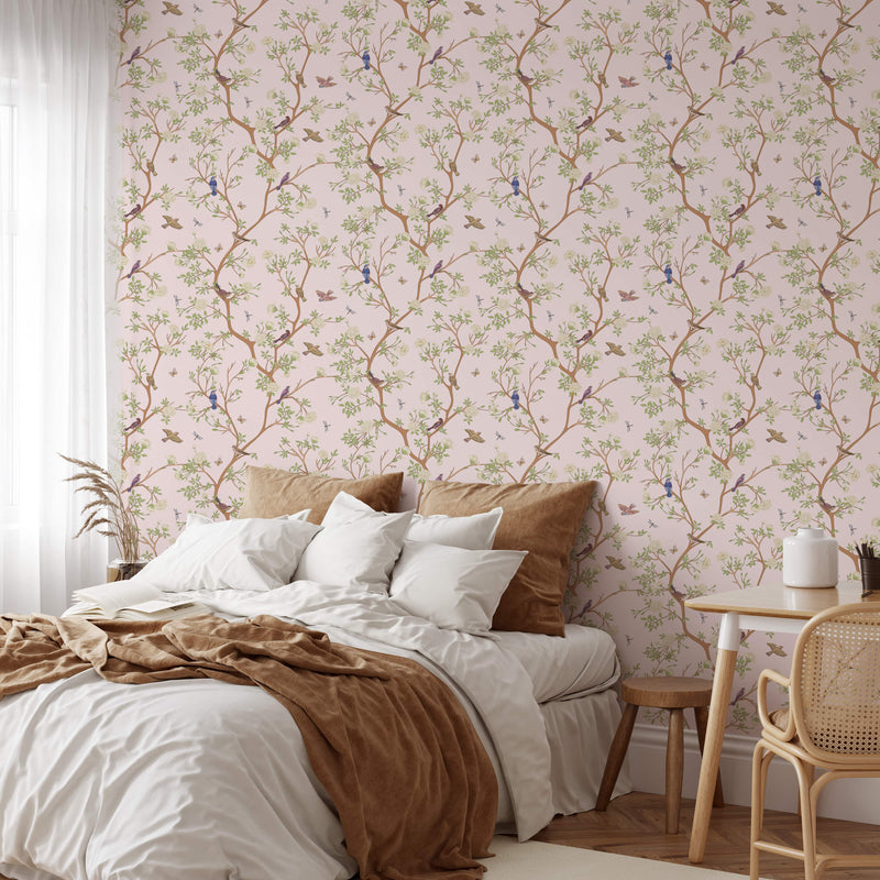Chinoiserie Blossom Tree Wallpaper