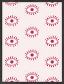 Pink evil eyes